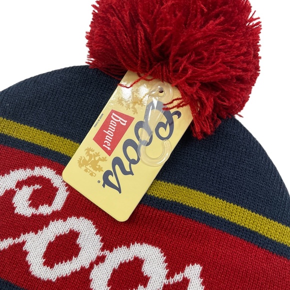 NWT Coors Banquet Beer Pom Knit Beanie - Picture 5 of 8
